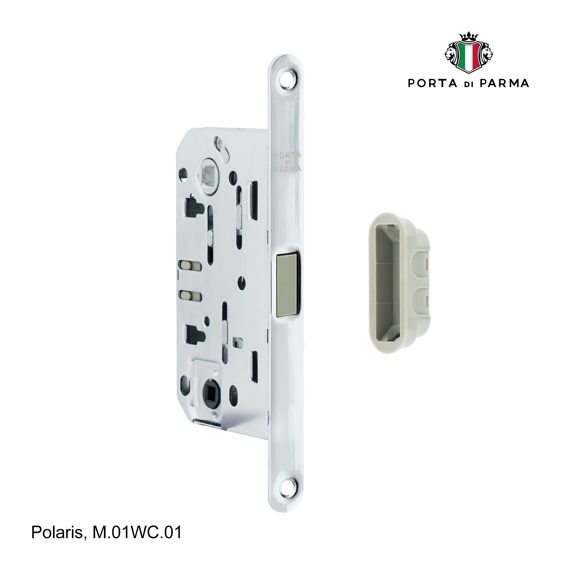 В продаже Защелка врезная магнитная под фиксатор PORTA DI PARMA Polaris Матовый никель M.01WC.14