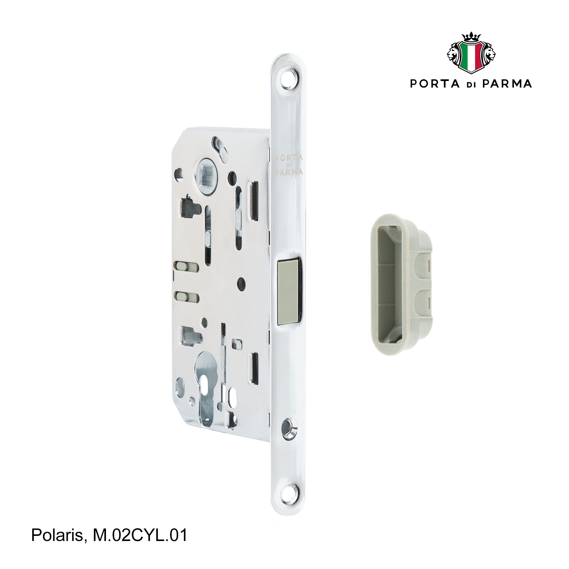 В продаже Замок врезной магнитный под цилиндр PORTA DI PARMA Polaris Матовый никель M.02CYL.14